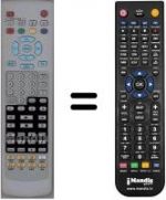 Replacement remote control Palladium TVD82698
