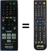 Replacement remote control Sony BDP-S483