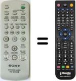 Replacement remote control Sony HCD-EC50