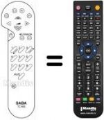 Replacement remote control REMCON1326