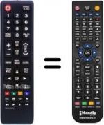 Replacement remote control Samsung PS51E490B1W/XZG