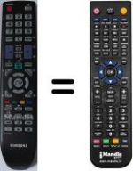 Replacement remote control Samsung LE22B450C4H