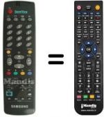 Replacement remote control Samsung AA59-00007B