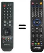 Replacement remote control Samsung LE23R71B