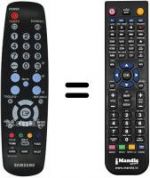 Replacement remote control Samsung LE40N71BX/NWT