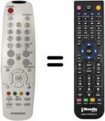 Replacement remote control Samsung LE40R51BX/XEU