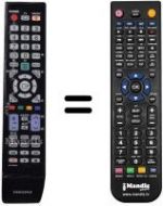 Replacement remote control Samsung UE40B7000WWXXN
