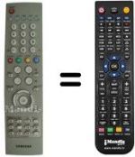 Replacement remote control Samsung SP42W4HPX