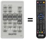 Replacement remote control Sanyo SUP8930