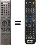 Replacement remote control Sanyo CE32LD6BKC
