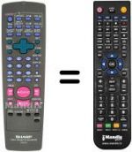 Replacement remote control Sharp VC-MH77OS