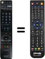 Replacement remote control Sharp SUP8772