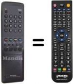 Replacement remote control Sharp RRMCG1032BMSA