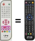 Replacement remote control Telefunken 8327