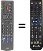 Replacement remote control Hypson HY1628NX
