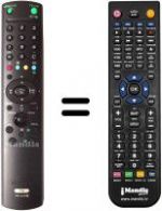 Replacement remote control Sony KE42TS2U