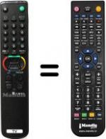 Replacement remote control Sony KVM-1450E