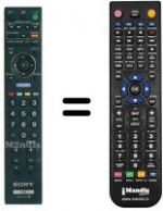 Replacement remote control Sony KDL-26V4710