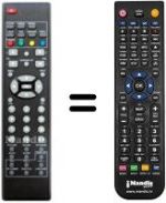 Replacement remote control Sunstech TLI1900T
