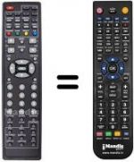 Replacement remote control LEIKER REMCON116