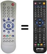 Replacement remote control Amstrad TV21EC4