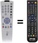 Replacement remote control Grundig M72-420 DOLBY