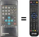 Replacement remote control Grundig TP 621