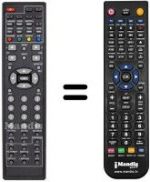 Replacement remote control United TVD9094 DVBT