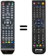 Replacement remote control Irradio XTV2280AD