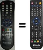 Replacement remote control Techwood NATUSX842F HD