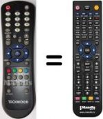 Replacement remote control Techwood RC1055