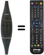 Replacement remote control Saba T6308
