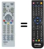 Replacement remote control Thomson DTH195E