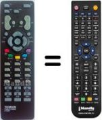Replacement remote control Thomson DTH500S