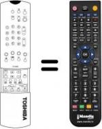 Replacement remote control Toshiba 23306216