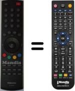 Replacement remote control Toshiba 32AV500PS