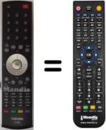 Replacement remote control Toshiba 47WLT66
