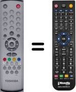 Replacement remote control Toshiba V20096228