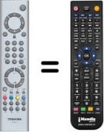 Replacement remote control Toshiba V20160103