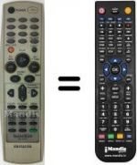 Replacement remote control Aiwa HV-FX7700