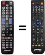 Replacement remote control Samsung UE46D6510