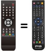 Replacement remote control United LTW20X81