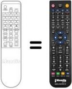 Replacement remote control Amstrad VCR3002