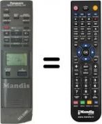 Replacement remote control Panasonic VEQ1100