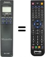 Replacement remote control Panasonic NV-J40