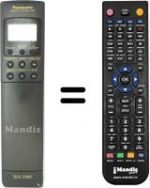 Replacement remote control Panasonic VEQ1473