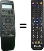 Replacement remote control Panasonic VEQ1570