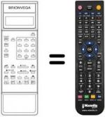 Replacement remote control Brionvega VR3500 HIFI