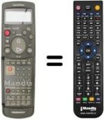 Replacement remote control Daewoo DVR-G892 HIFI