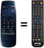 Replacement remote control Toshiba V400